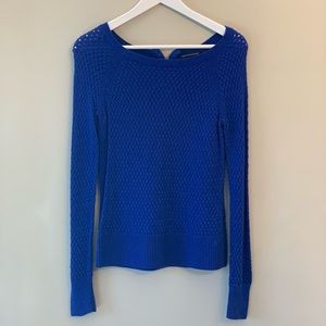 American Eagle Knitted Long Sleeve Royal Blue Sweater - Size XS fits like S/M